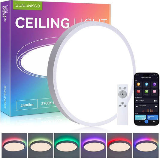 Smart LED Ceiling Light with Remote Control